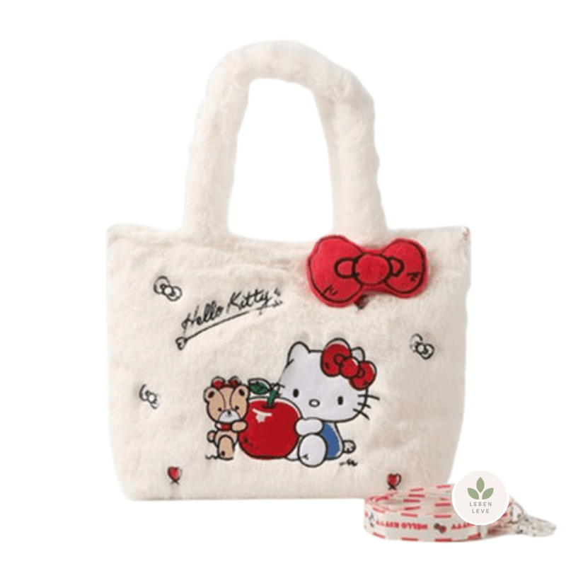 Bolsinha Pelúcia Hello Kitty