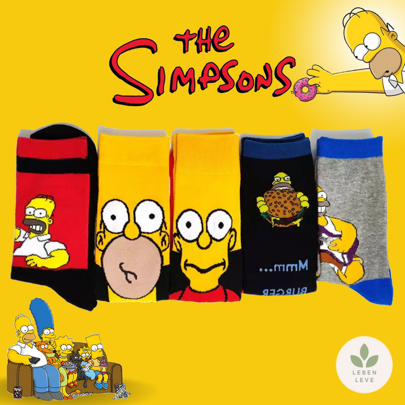 Kit 8 Meias Simpsons Sortidas