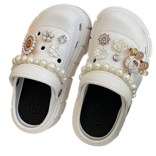 Crocs Divertido Personalizado Pérolas