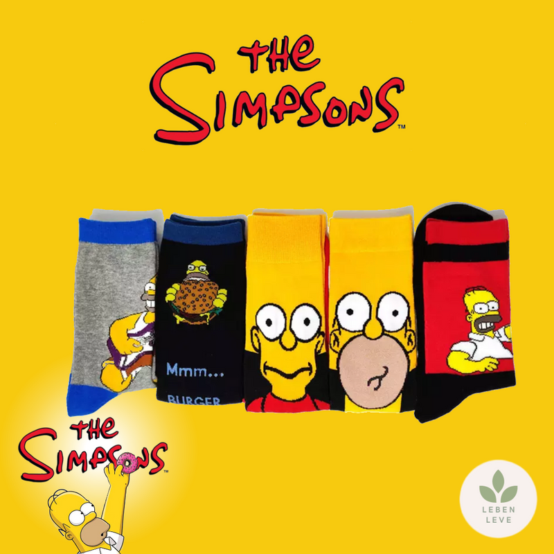 Kit 8 Meias Simpsons Sortidas