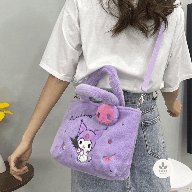Bolsinha Pelúcia Hello Kitty