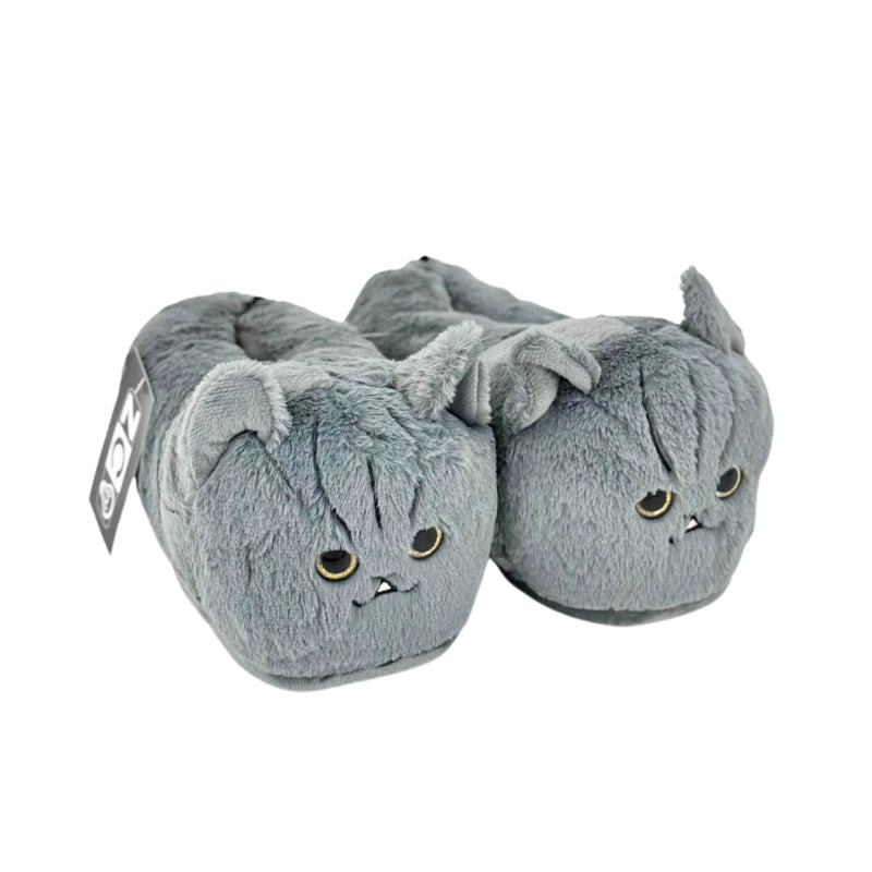 Pantufa Gato Cinza Fofa