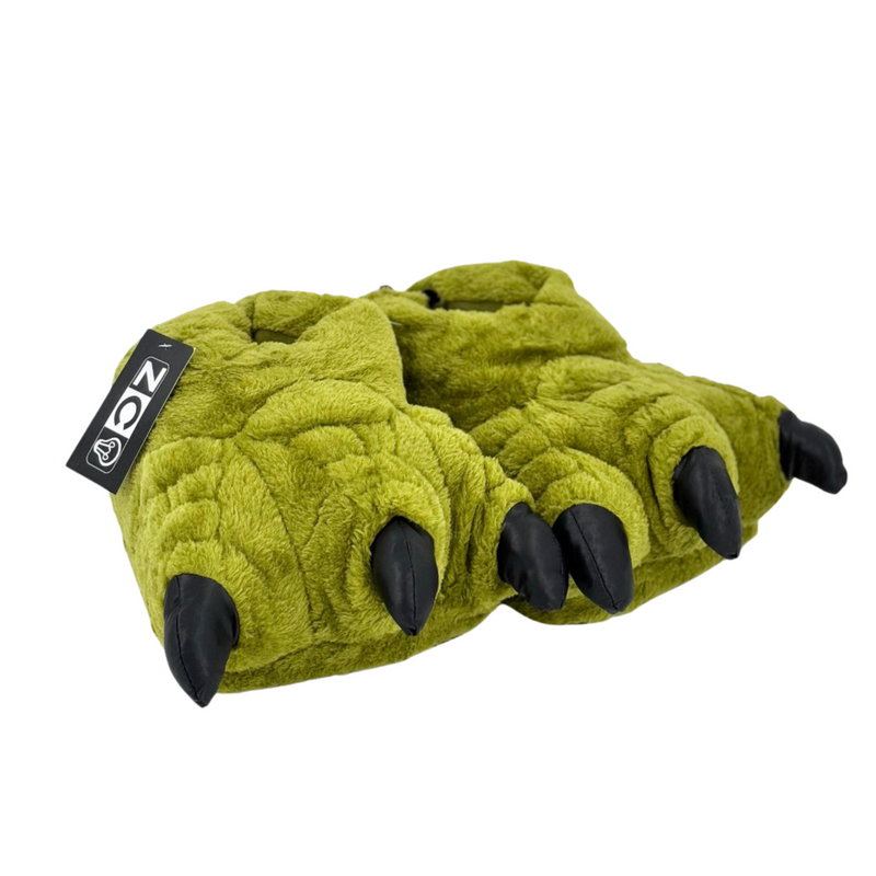 Pantufa Pata Dinossauro Verde