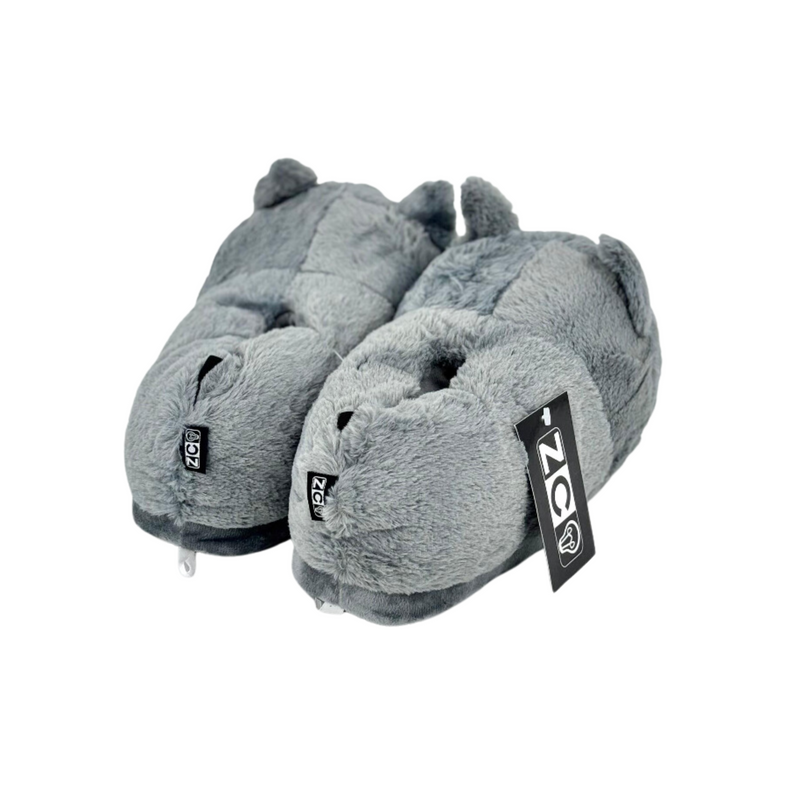 Pantufa Gato Cinza Fofa
