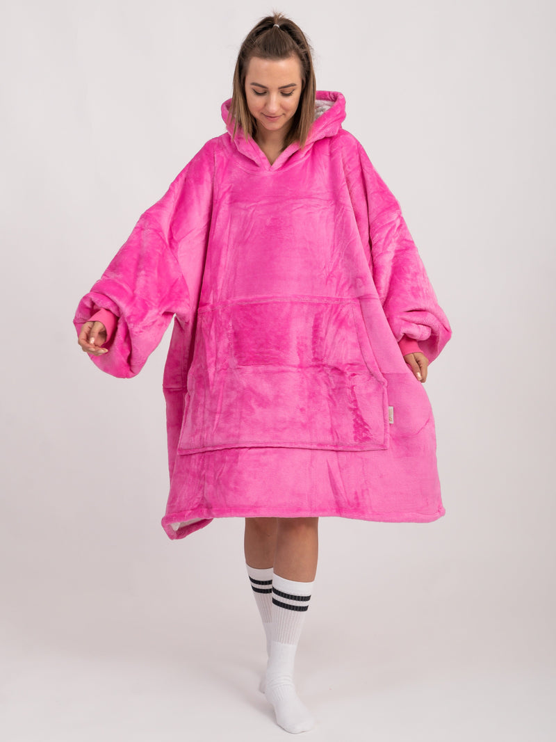 Cobertor Vestível Rosa Choque