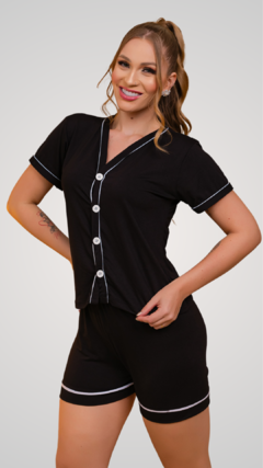 PIJAMA AMERICANO - PRETO