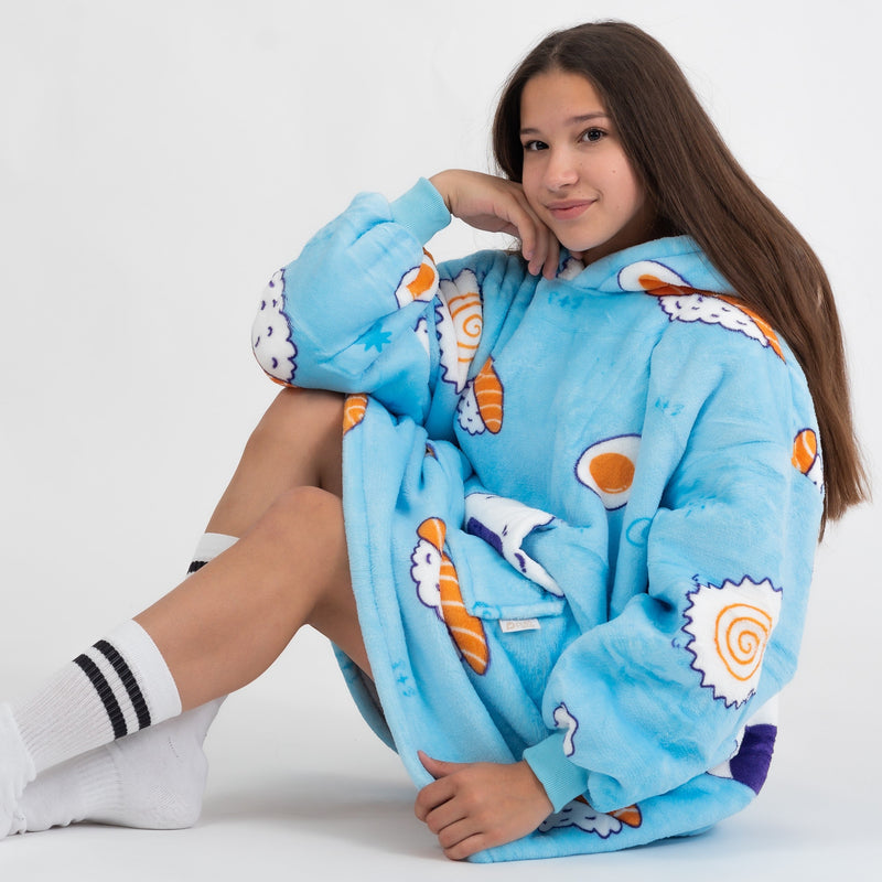 Cobertor Vestível Sushi kids