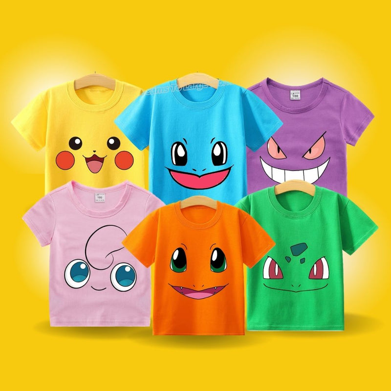 Kit 4 Camisas Infantis Pokémon Sortidas - Fun2U