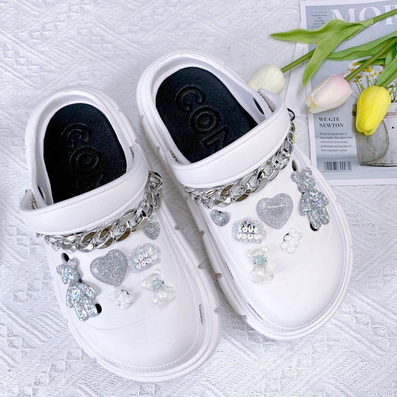 Crocs Divertido Personalizado Pérolas