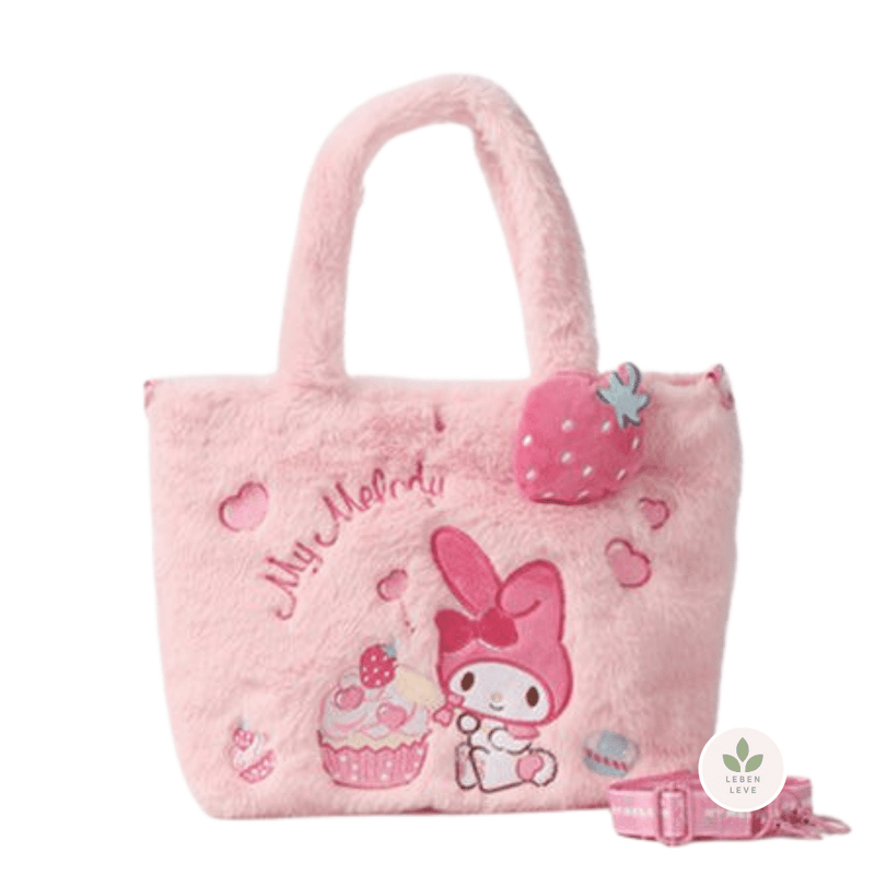 Bolsinha Pelúcia Hello Kitty