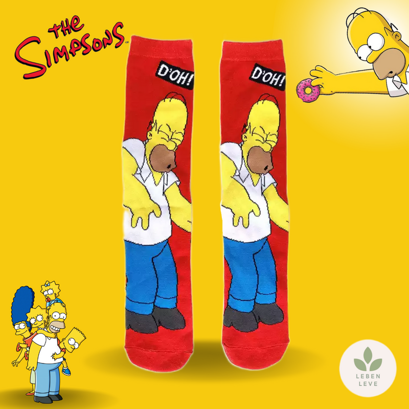 Kit 8 Meias Simpsons Sortidas