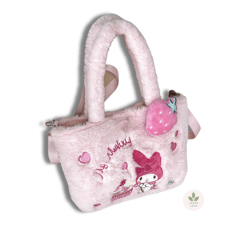 Bolsinha Pelúcia Hello Kitty