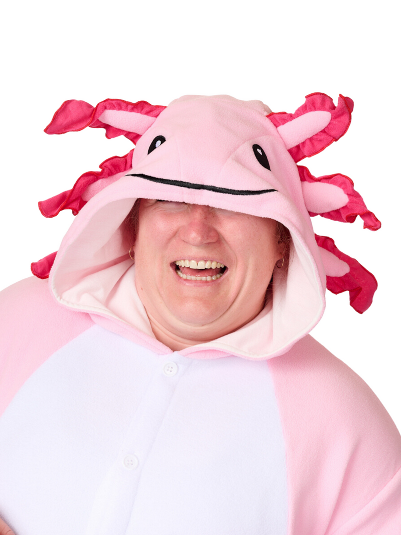 Traje de Axolotl Kigurumi para Adultos