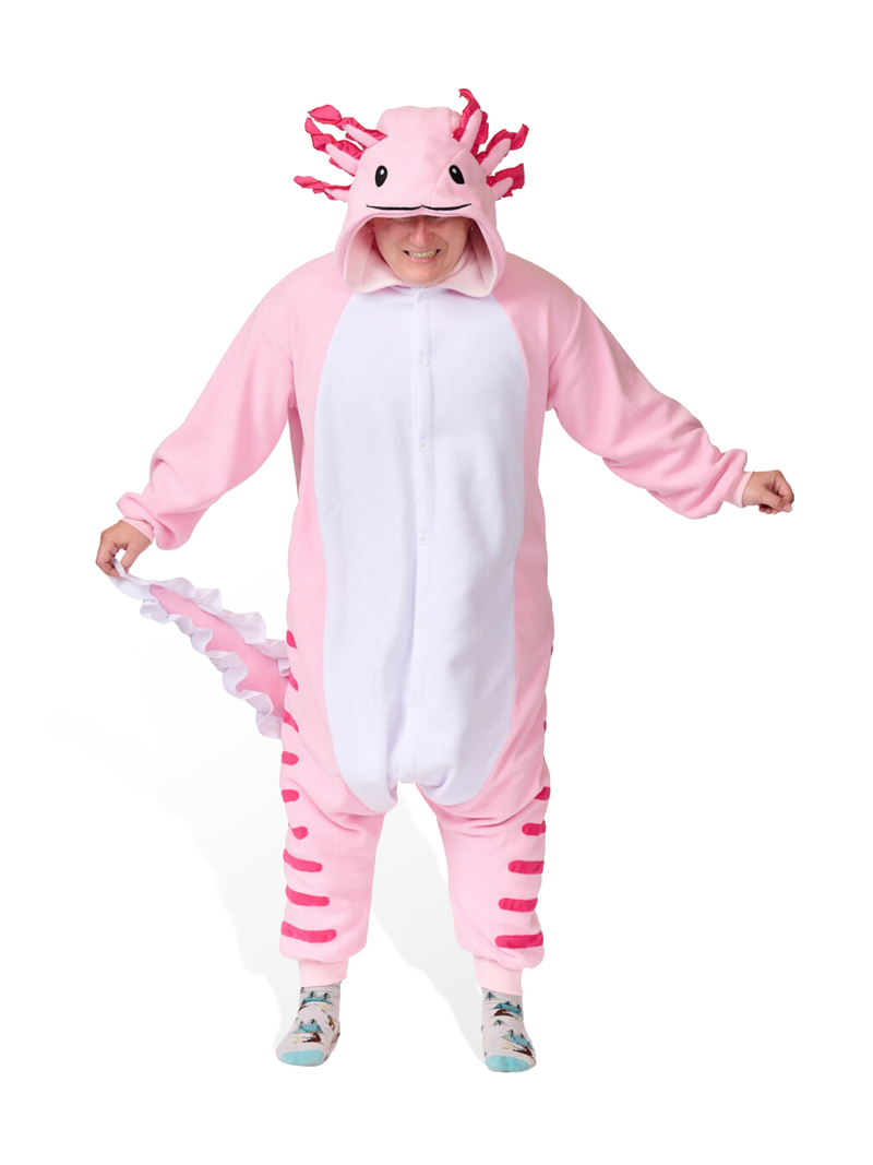 Traje de Axolotl Kigurumi para Adultos