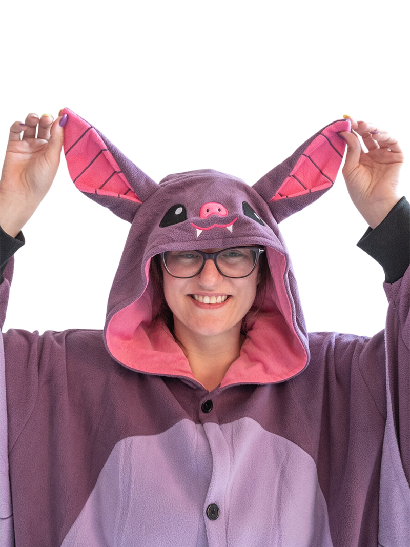 Traje de Morcego Kigurumi para Adulto