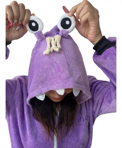 Piadas de Monstro Pelo Roxo Kigurumi