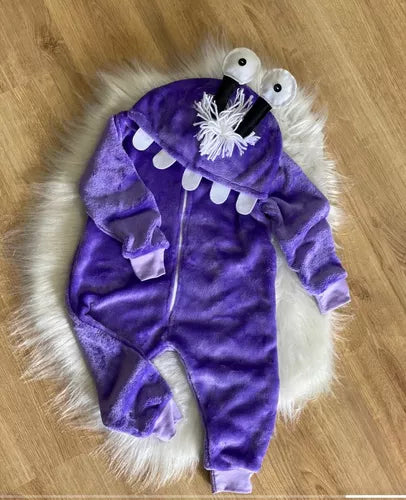 Macacão Boo Monstros Sa Pijama Fleece - Pijama Kigurumi Divertido