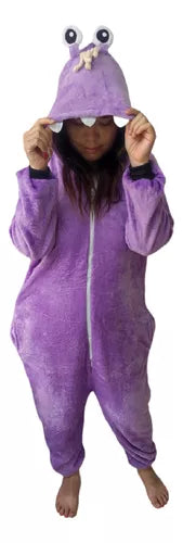 Piadas de Monstro Pelo Roxo Kigurumi