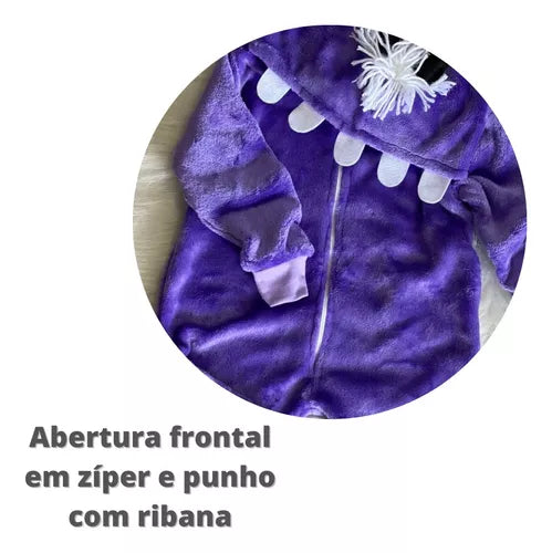 Macacão Boo Monstros Sa Pijama Fleece - Pijama Kigurumi Divertido