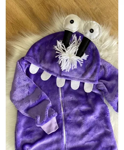 Macacão Boo Monstros Sa Pijama Fleece - Pijama Kigurumi Divertido