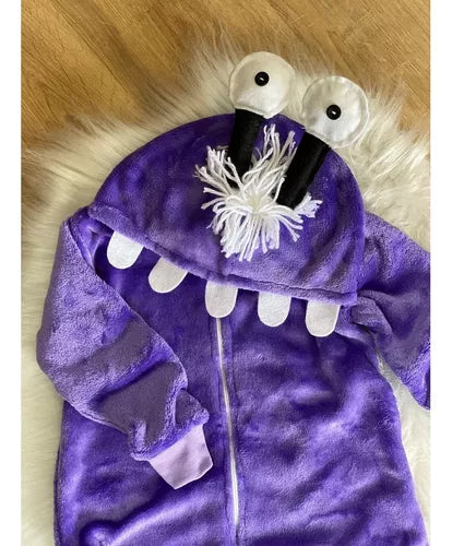 Macacão Boo Monstros Sa Pijama Fleece - Pijama Kigurumi Divertido