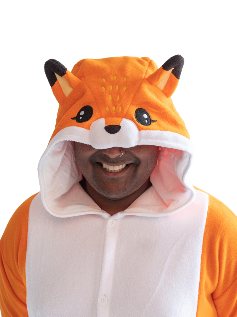 Traje de Raposa Kigurumi para Adultos