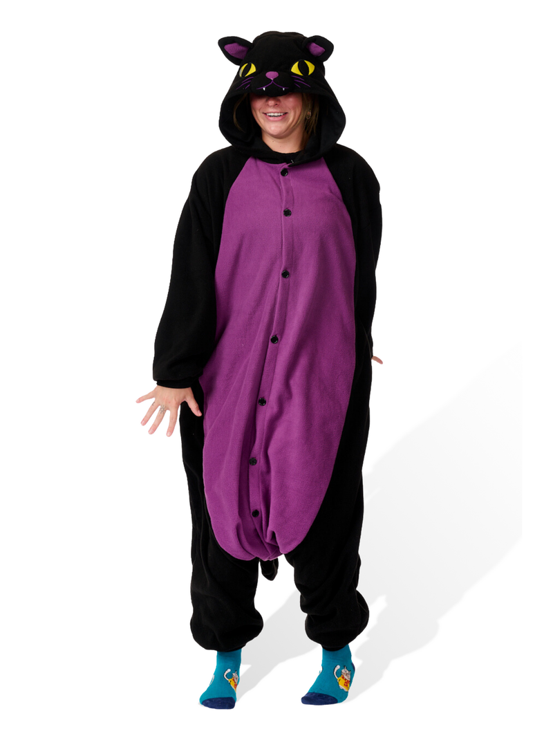 Fantasia de Gato Meia-Noite Kigurumi
