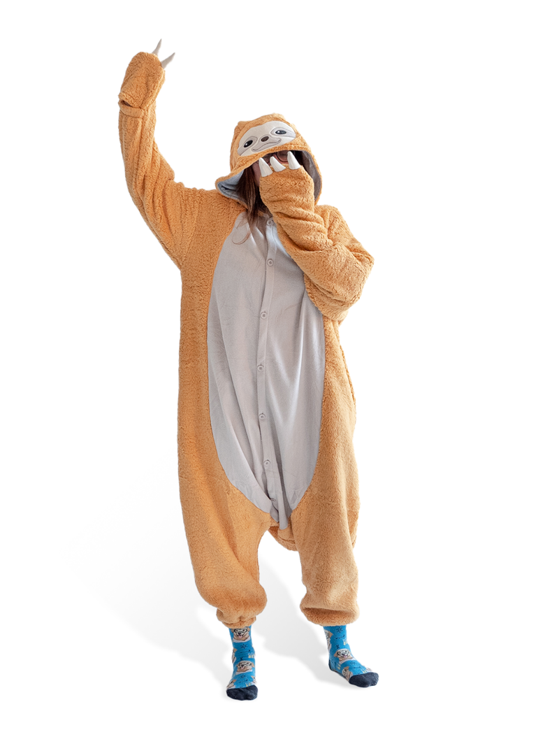 Macaco Preguiça Kigurumi para Adultos