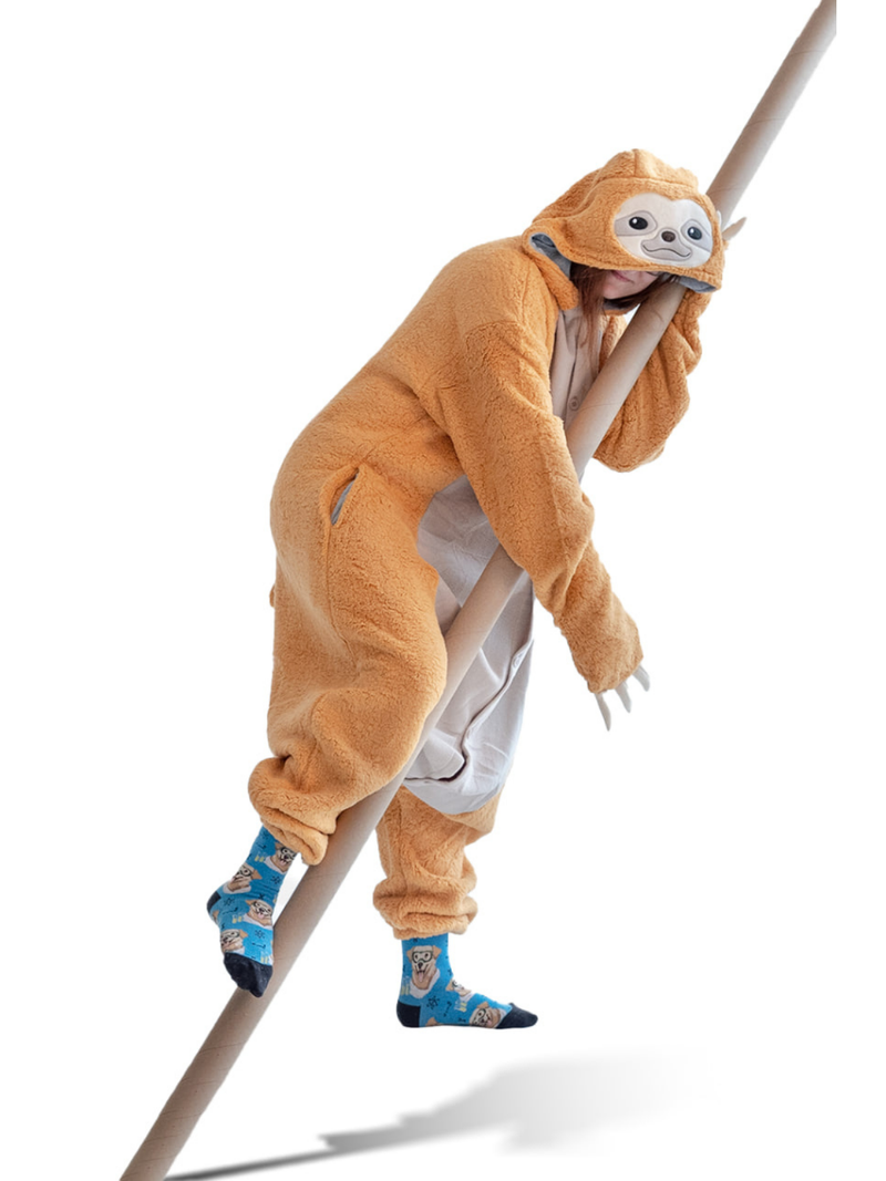 Macaco Preguiça Kigurumi para Adultos
