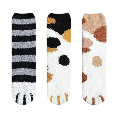 Meias Patas de Gatos- 3 pares