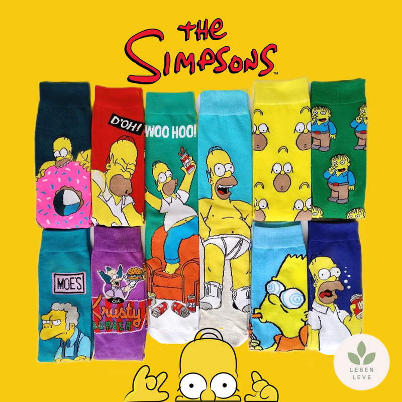 Kit 8 Meias Simpsons Sortidas
