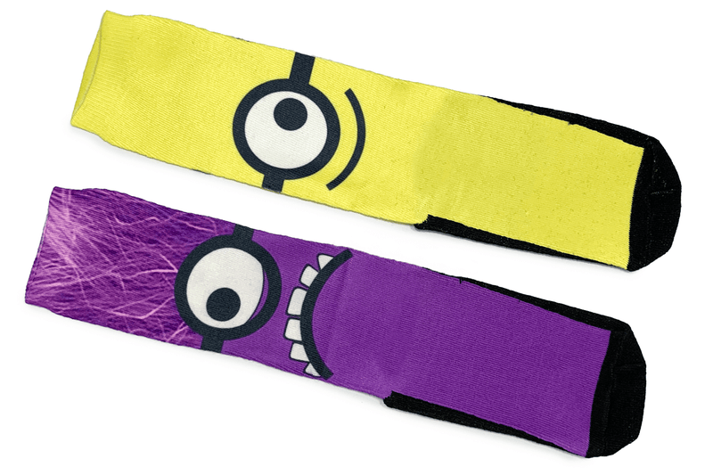 Meia Infantil Minions Roxo
