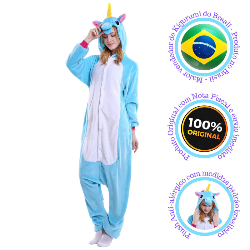 Pijama Cosplay Unicórnio Dinossauro