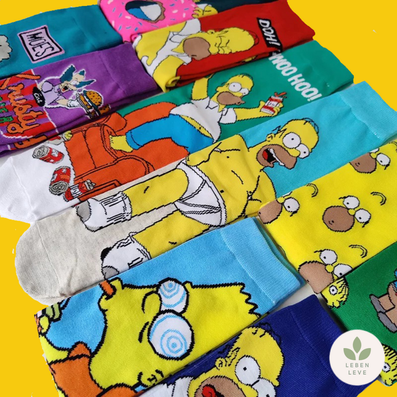 Kit 8 Meias Simpsons Sortidas