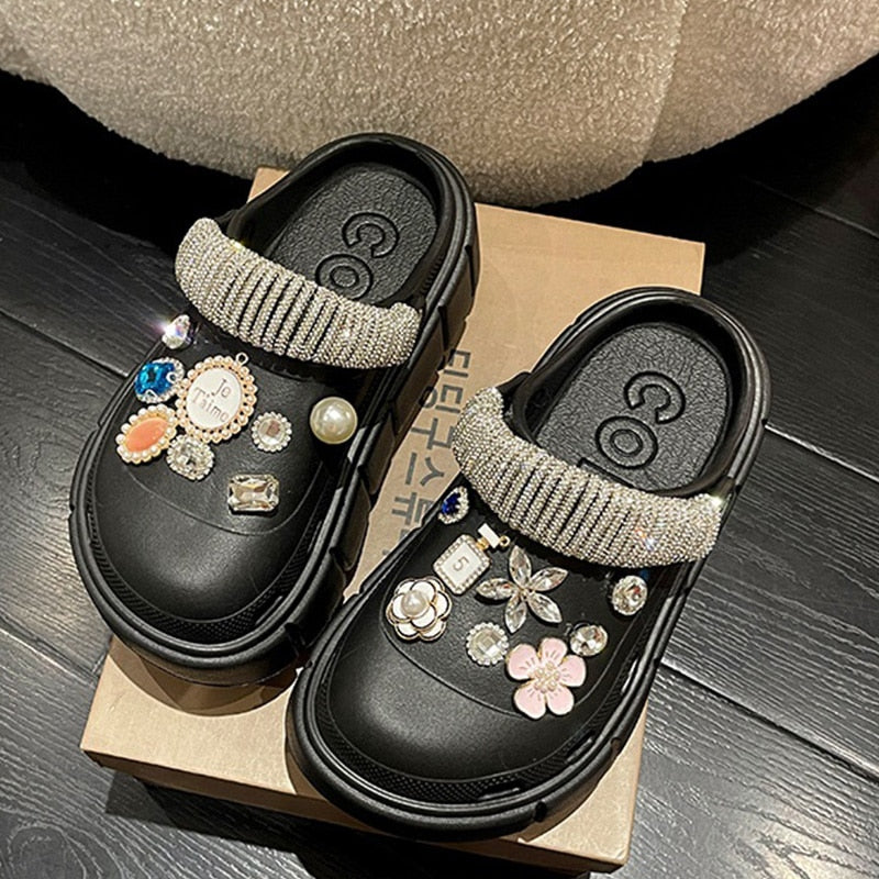 Crocs Divertido Personalizado Corrente Strass