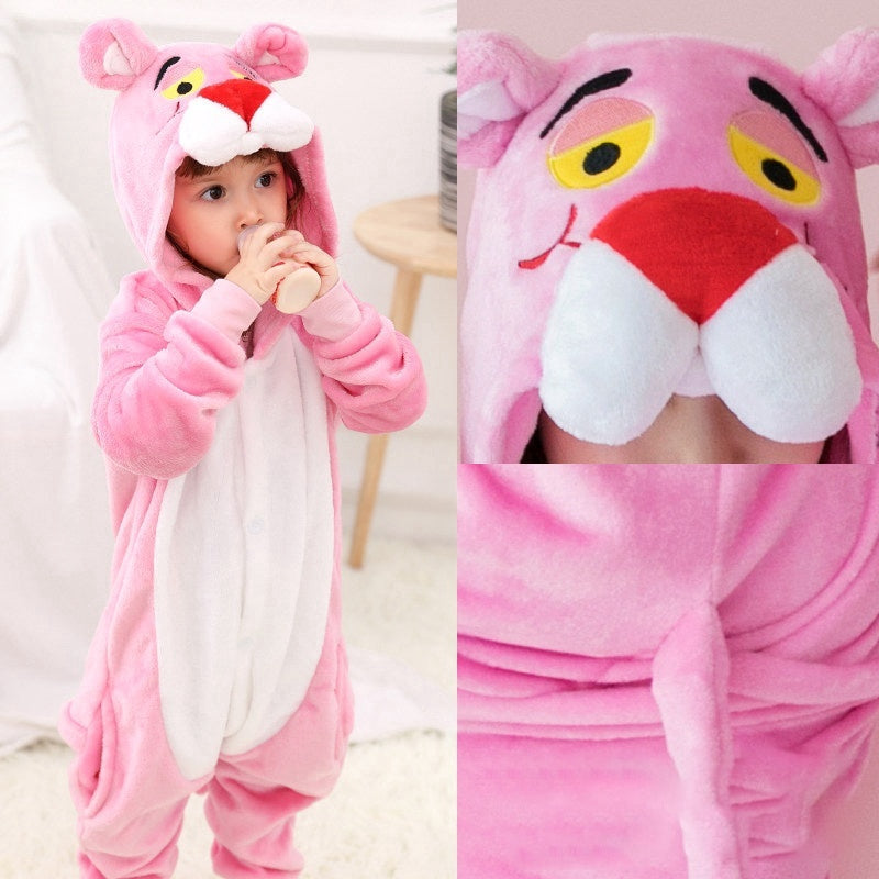 Pijama Rosa Flanela Desenho Animado
