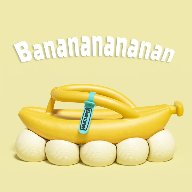 Chinelo Unissex Confortável Novidade Design de Banana FlexFruit
