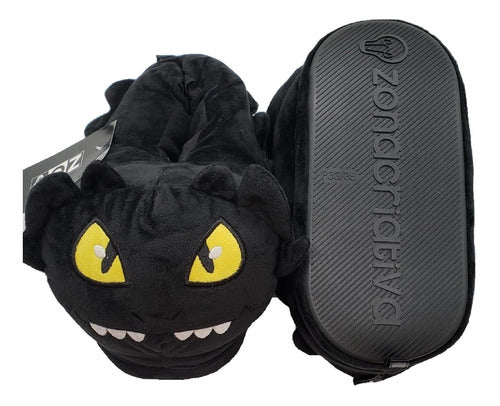 Pantufa Banguela 3D Dragão Preto Disney